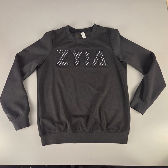 ZYIA Tops - Zyia Active Womens Crewneck‎ Sweatshirt Sz Small Embroidered Logo